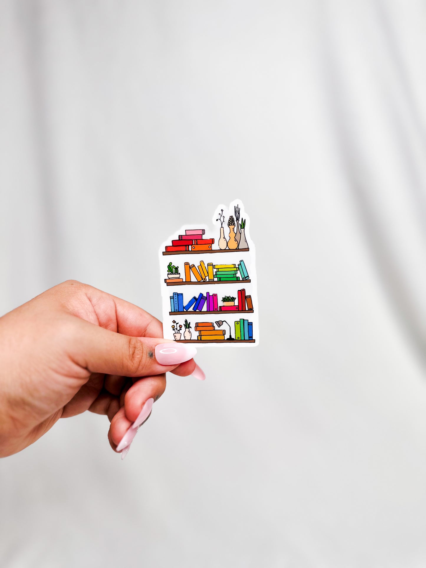 Your Rainbow Bookshelf Bookish Die Cut Sticker