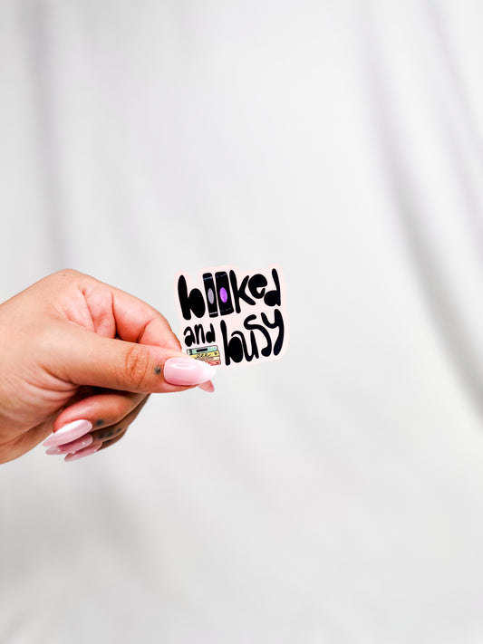 Booked and Busy Die Cut Sticker