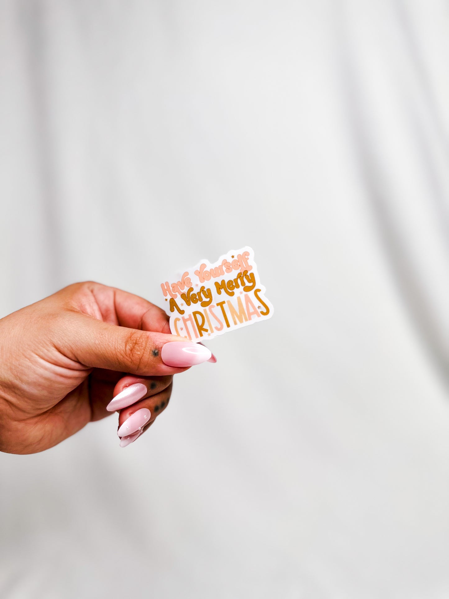 Have Yourself A Very Merry Christmas Die Cut Text Sticker