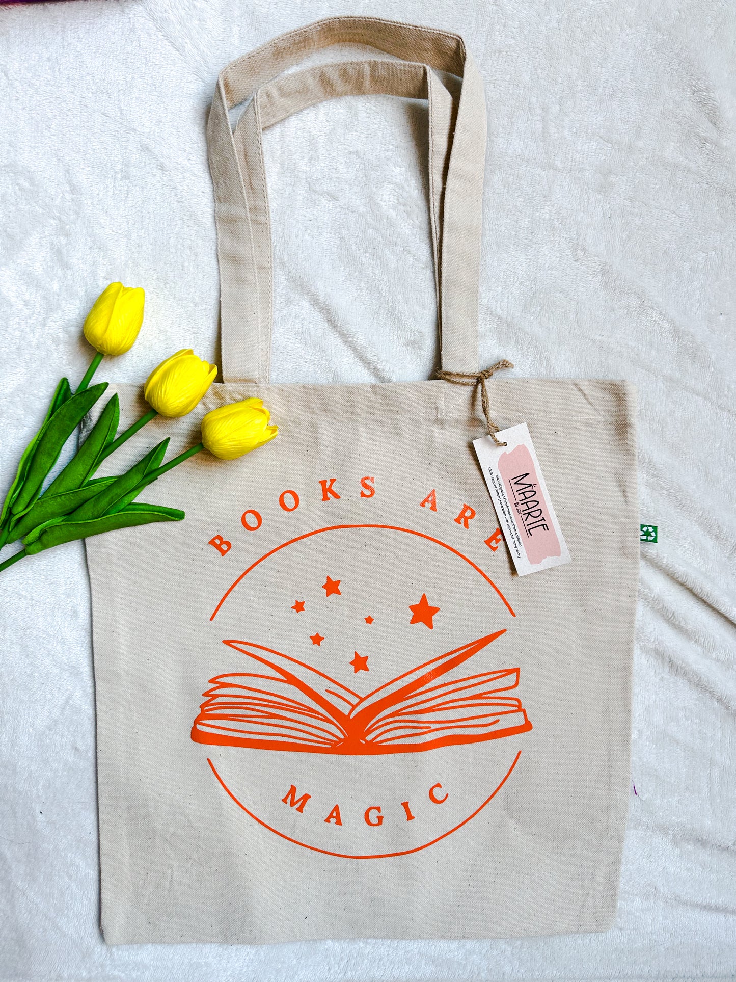 Books Are Magic Tote - Orange
