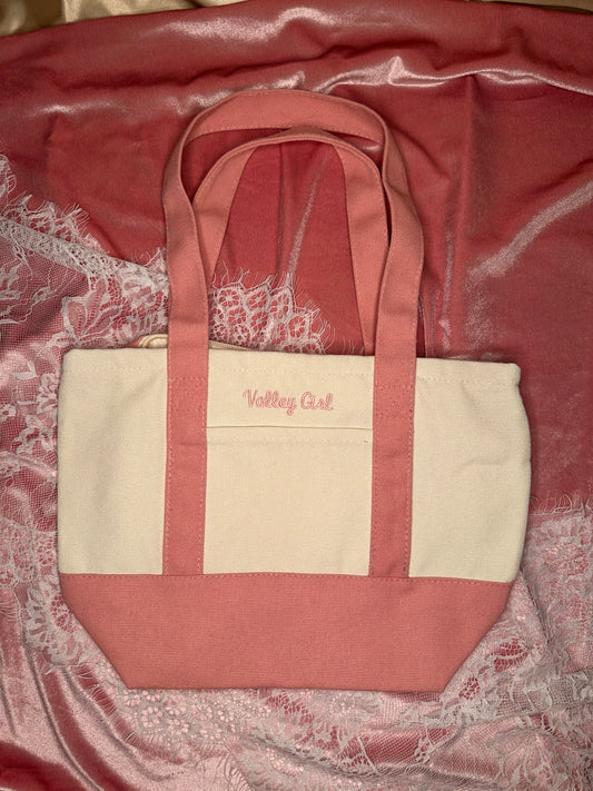 "Valley Girl" Mini Zipper Tote Bag