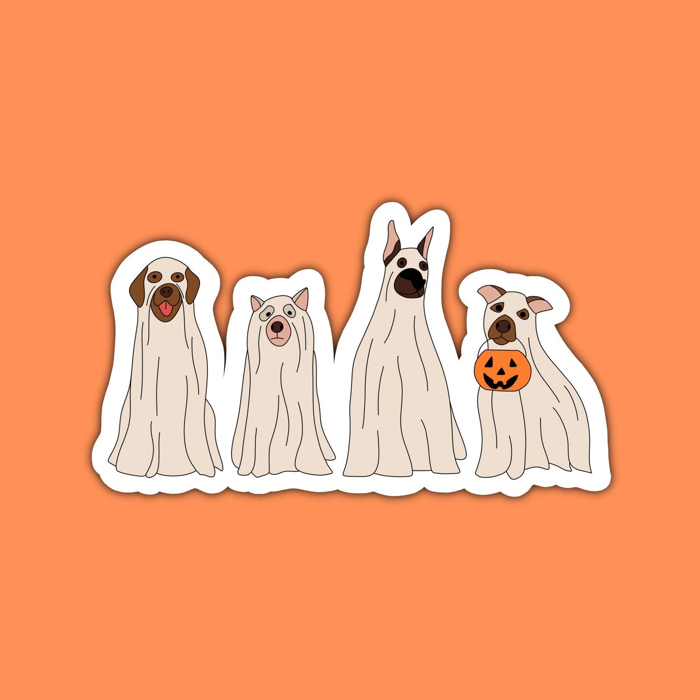 Halloween Dogs Sticker, Halloween Dog, Dog Mom Sticker