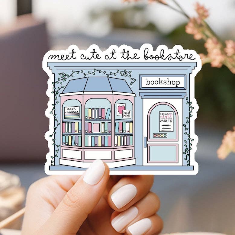 Meet Cute at the Bookstore Sticker