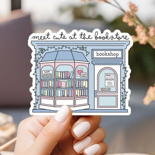 Meet Cute at the Bookstore Sticker