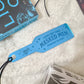 I Hope They Have Masked Men Wherever I'm Going - Blue Mirror Paddle Bookmark