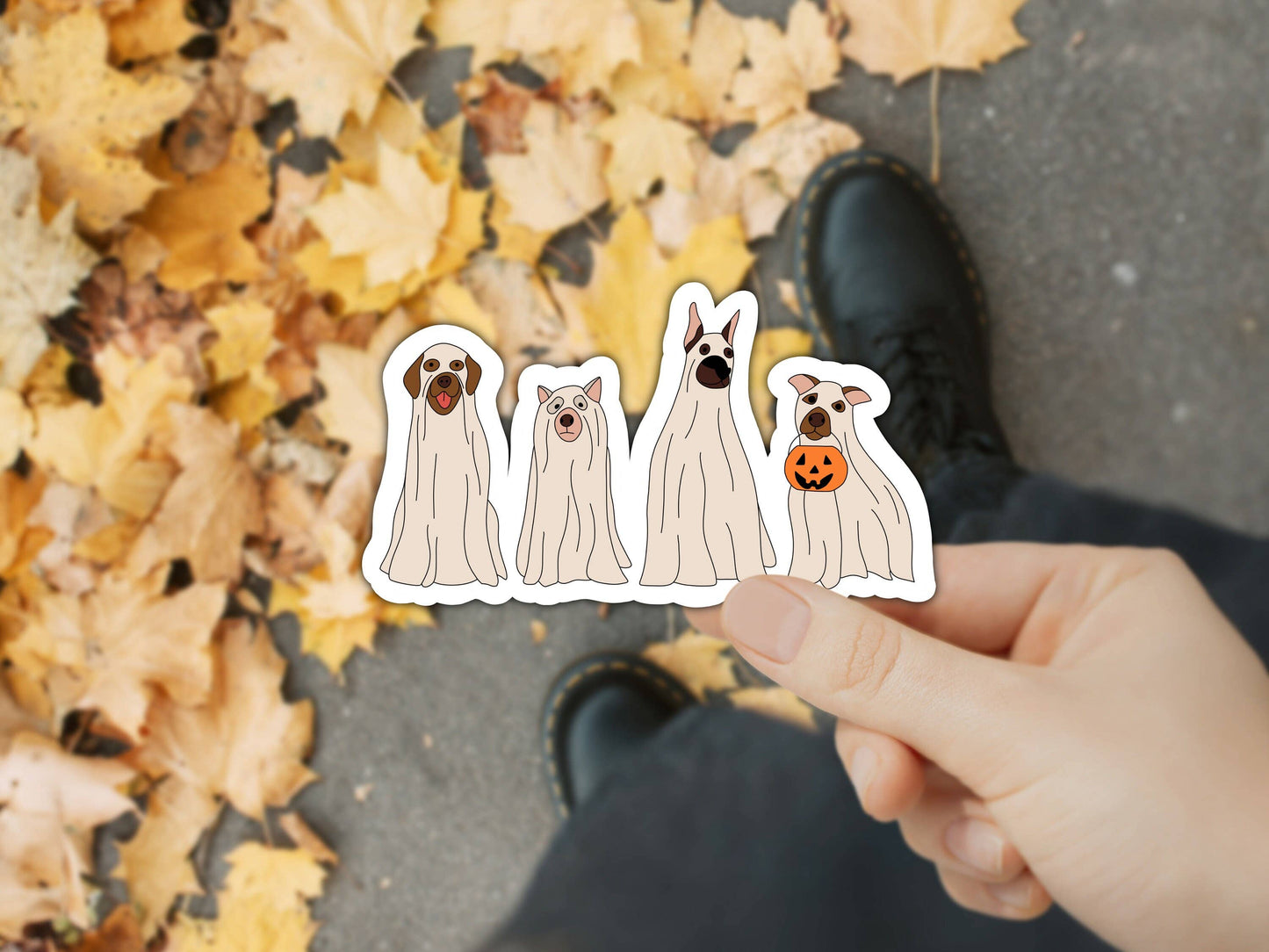 Halloween Dogs Sticker, Halloween Dog, Dog Mom Sticker