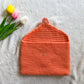 Handmade Crochet Love Letter Book Sleeve Envelope in Orange