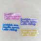 Bookish Sun. Candle Moon. Latte Rising. Die Cut Sticker