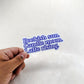 Bookish Sun. Candle Moon. Latte Rising. Die Cut Sticker