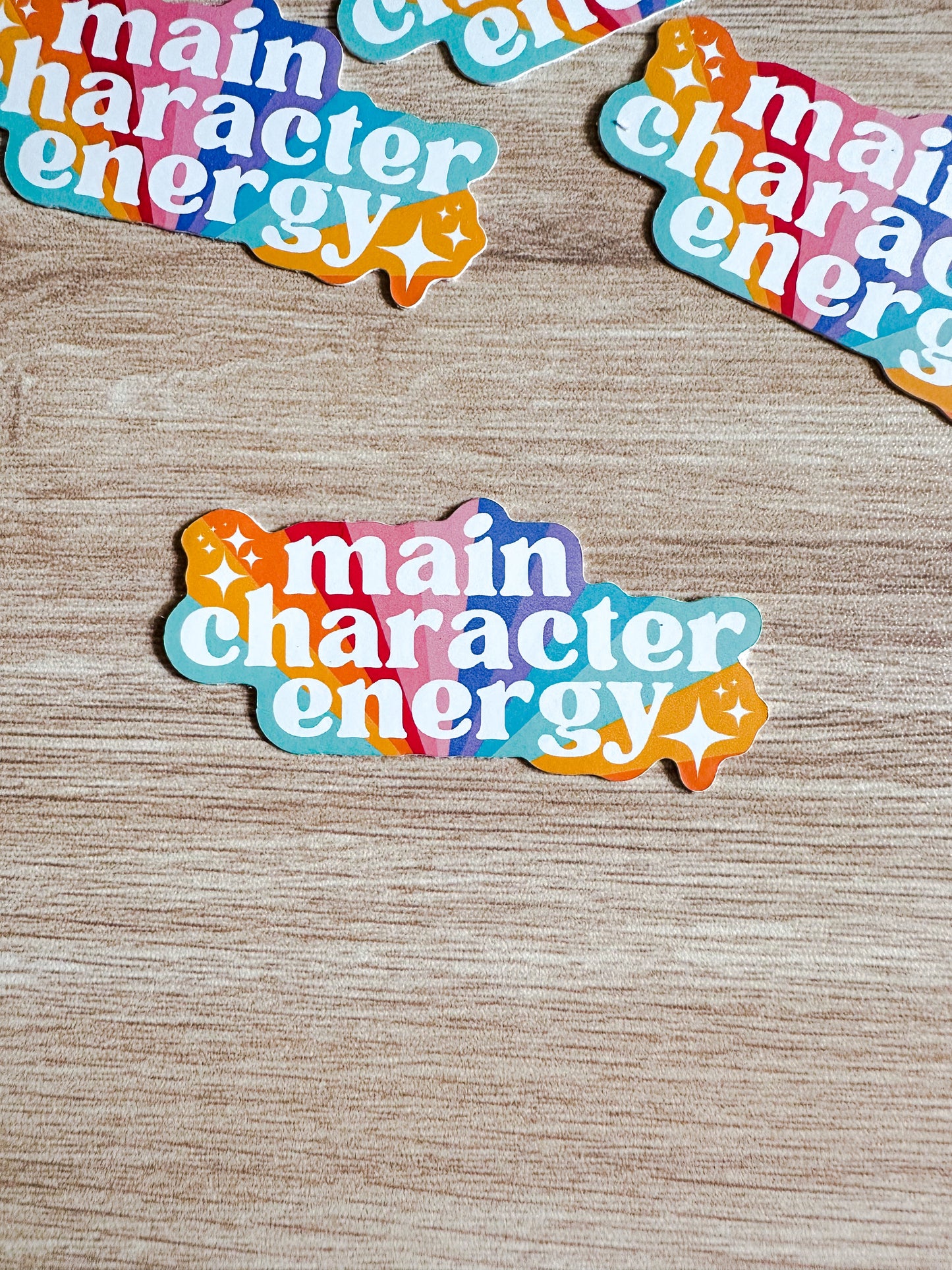 Main Character Energy Bookish Sticker