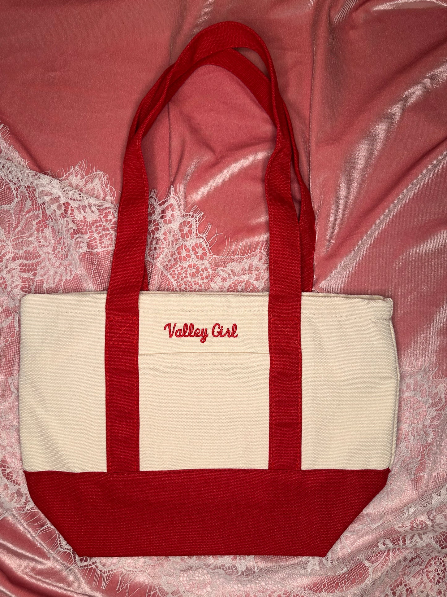"Valley Girl" Mini Zipper Tote Bag