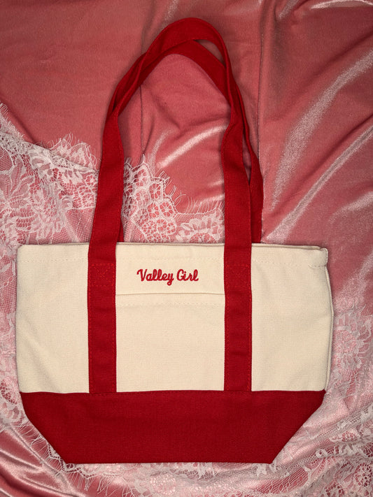 "Valley Girl" Mini Zipper Tote Bag