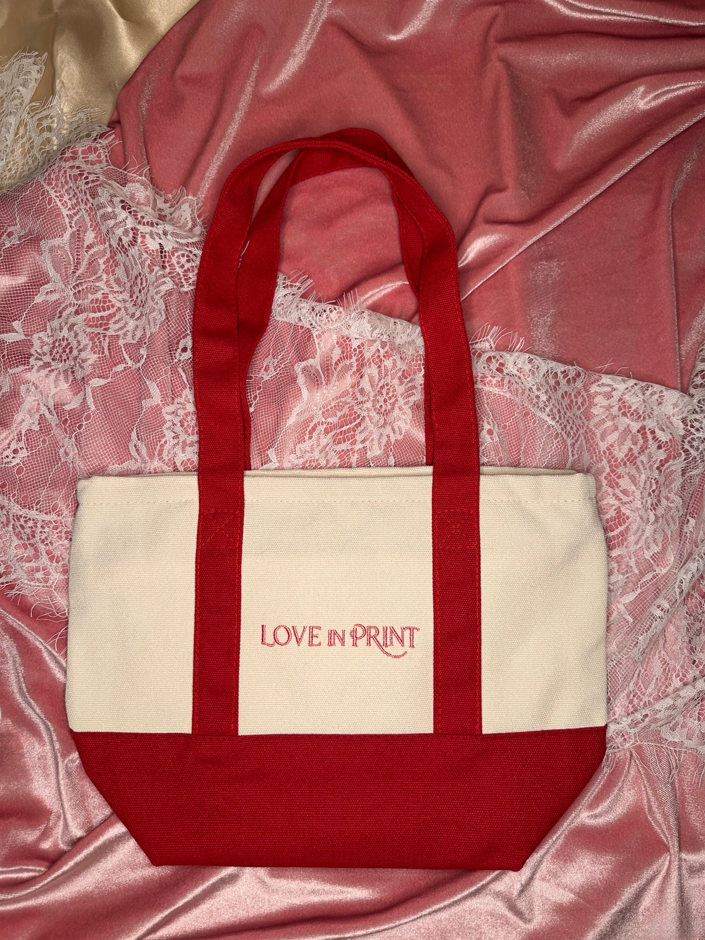 "Emotional Support Tote" Mini Zipper Tote Bag
