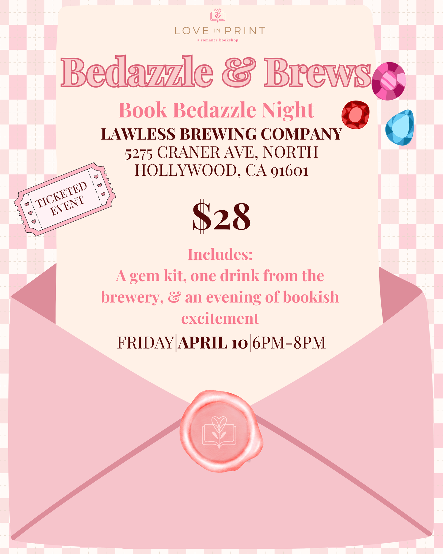 Bedazzle & Brews (April 2026|In-Person Event)