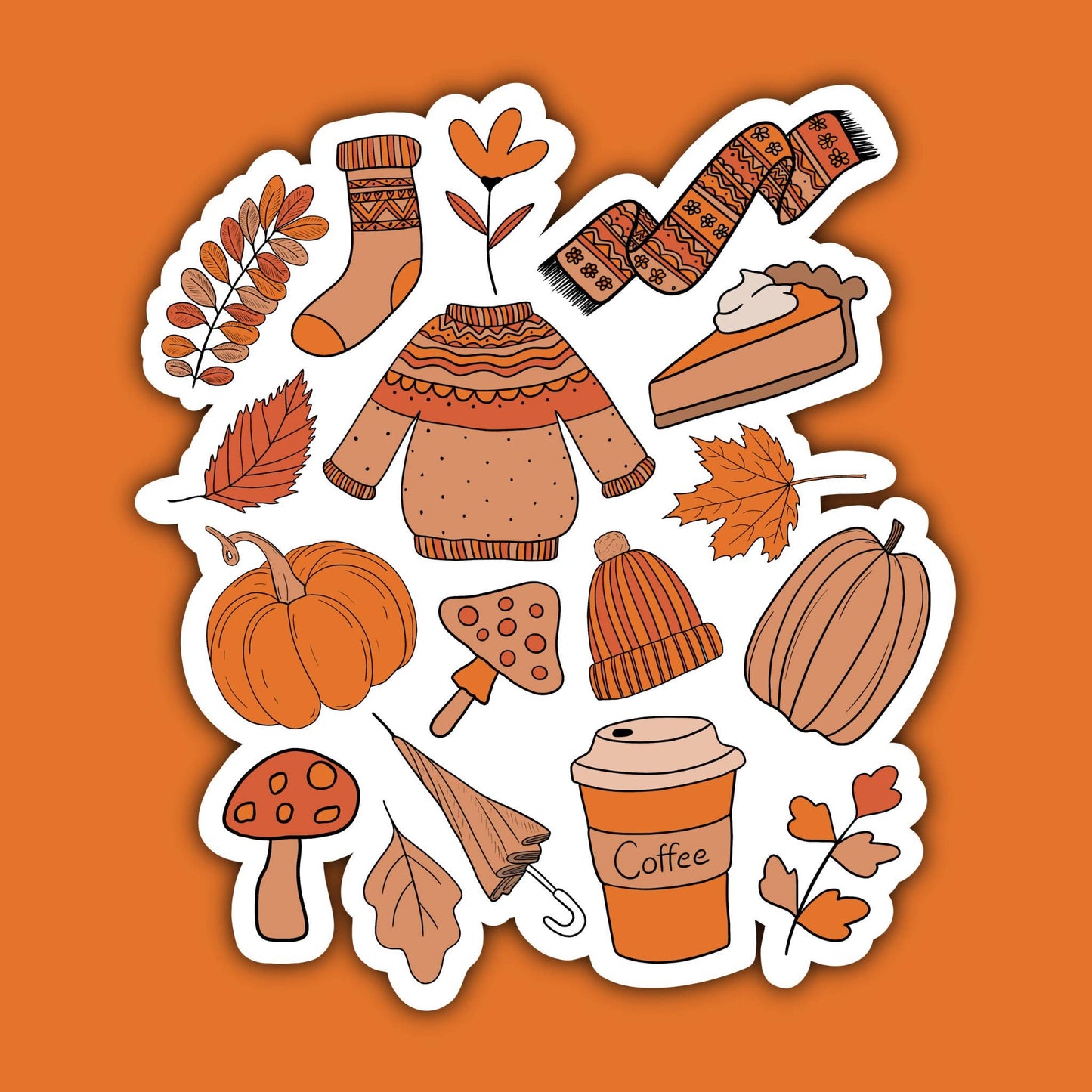 Fall Lover Sticker, Librarian Sticker, Literary Sticker